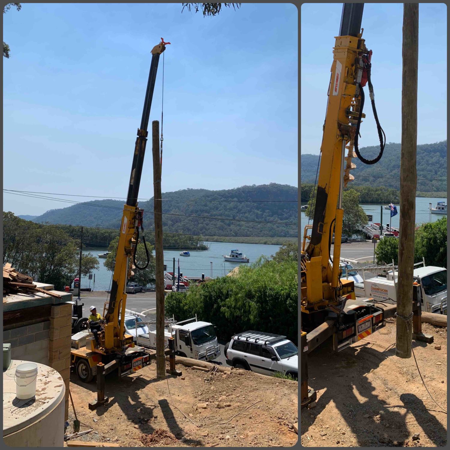 Pole Installation Outer Hawksberry OHMS Electrical Poles